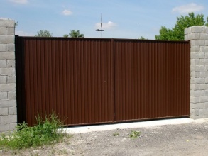 ворота распашные с ручным управлением - пример 11 фото в Ворсме