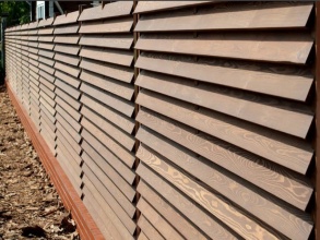 Деревянный забор елочка 12 метров фото в Ворсме