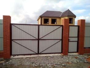 Забор с воротами и калиткой 90 метров фото в Ворсме