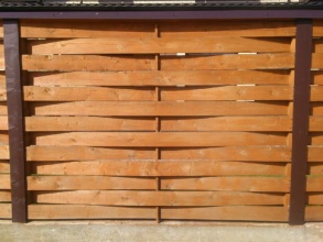 Деревянный забор плетёнка 12 метров фото в Ворсме