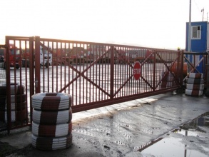 Решетчатые ворота откатные - пример 12 фото в Ворсме